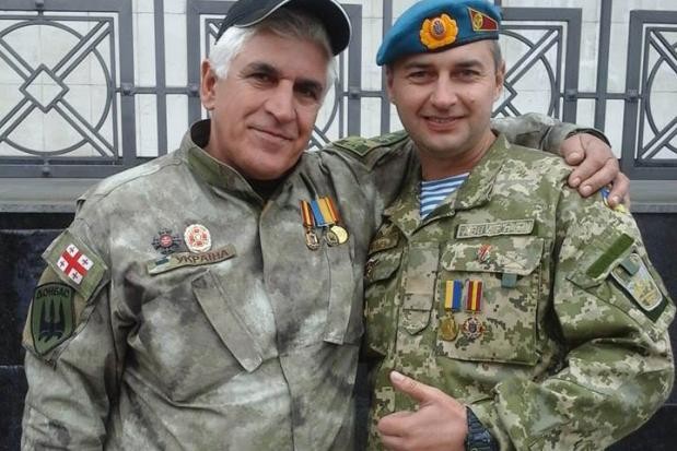 Учасники АТО Мераб Концелідзе та Віктор Павлів