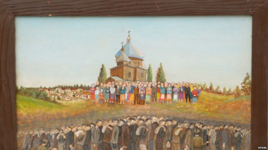 &laquo;Етап на Схід&raquo;. Етап із Підкаменя до Бродів Львівської області. Неділя. 1948 рік. Автор &ndash; серед ув&rsq