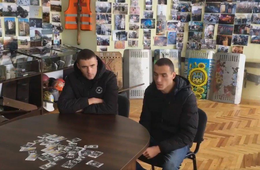 Учасники конфлікту записали відео у Спілці учасників АТО Калущини