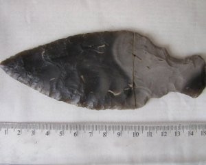 У Зеленому Ярі чоловік викопав кремнієвий спис віком від 10 до 40 тис. років