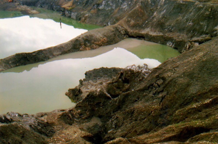 Розсоли самоочищуються глиною і синьо-зеленими водоростями, що під час дощу розмножуються у верхньому шарі прісної дощов