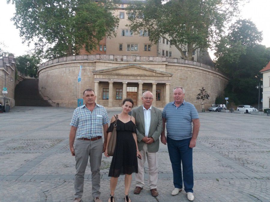 Делегація з Калуського району подарувала жителям Німеччини українські сувеніри та буклети про Калуш. 