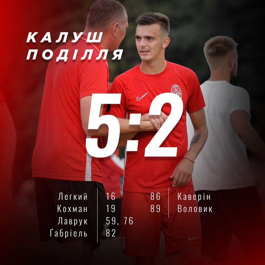 Калушани розгромили хмельницьке "Поділля", яке посідає другу сходинку турнірної таблиці