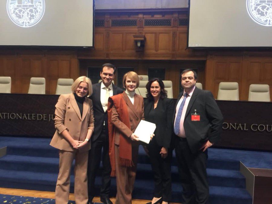 Заступниця голови МЗС України Олена Зеркаль представляє позицію України в Міжнародному суді ООН в Гаазі