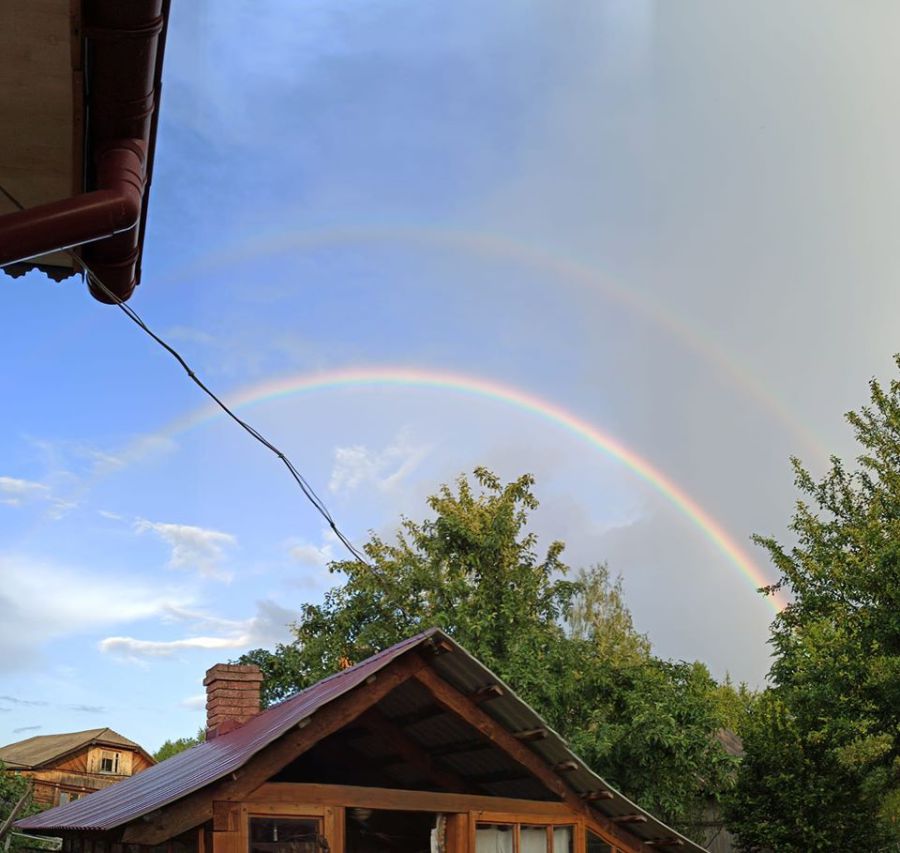 Кольори веселки були насиченими і яскравими. Фото: із соцмережі
