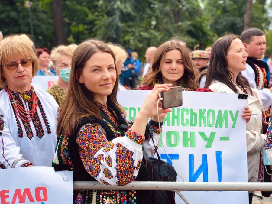 Жителі Верховинщини два дні пікетували Верховну Раду. Фото: Оксана Савчук