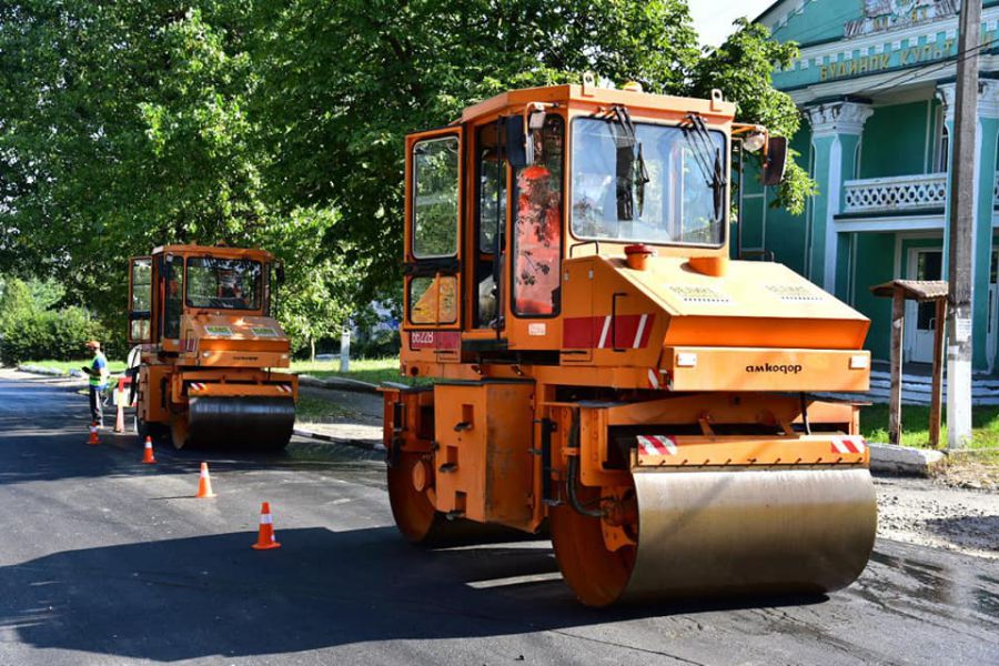 Дорога буде вкрита двома шарами асфальтобетону