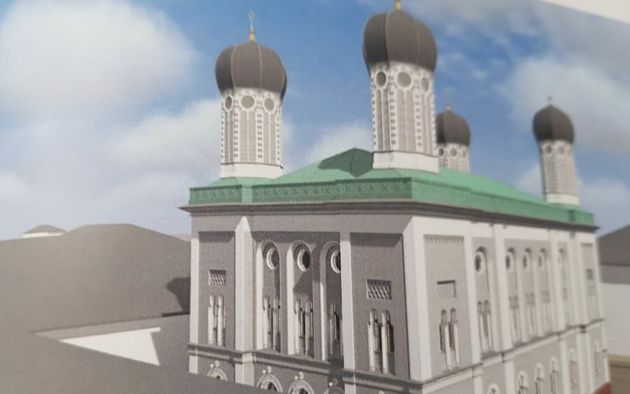 Проєкт куполів синагоги "Темпль" в Івано-Франківську. Фото: Ігор Перельман