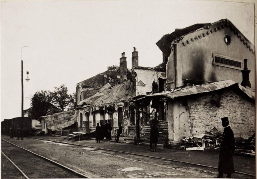 Так виглядав Калуш після боїв Першої світової війни