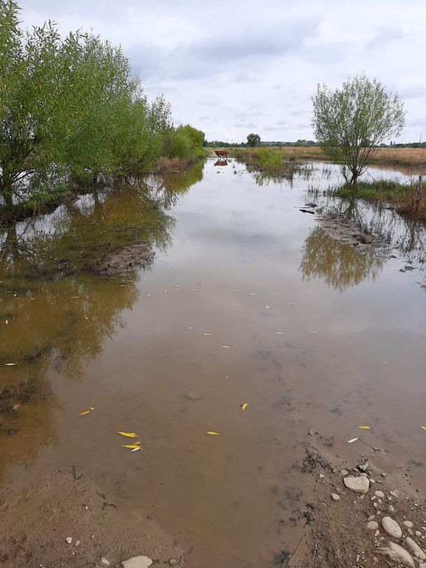 У Кропивнику утворилося просідання за 300 метрів від будинків