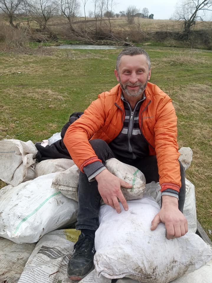 Староста Тарас Кушлик на толоці в Голині