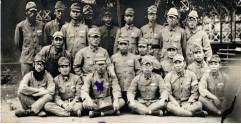 Група інтернованих японців табору для військовополонених №415. Артемівськ Сталінської області. 1947 рік