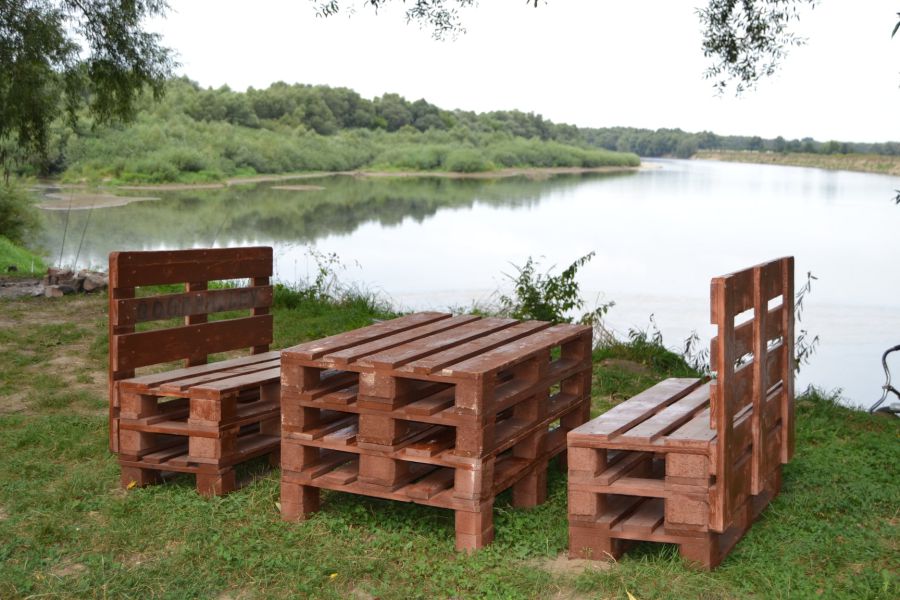 Така відпочинкова зона створена в селі Луці на Калущині на березі Дністра