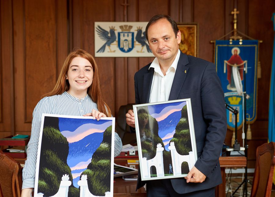 Презентація постеру відбулась в мобільному павільйоні.