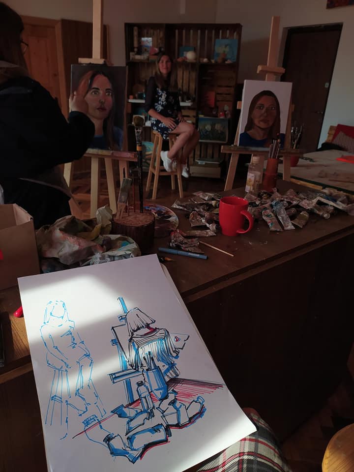 На одному із занять із живопису в студії "Remeslo"