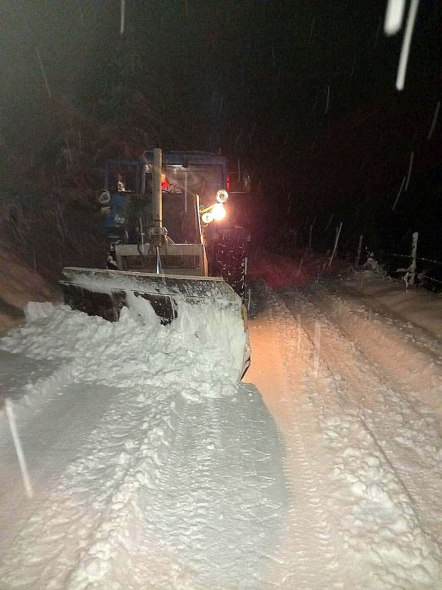 Сніговий покрив сягає 15-20 сантиметрів.