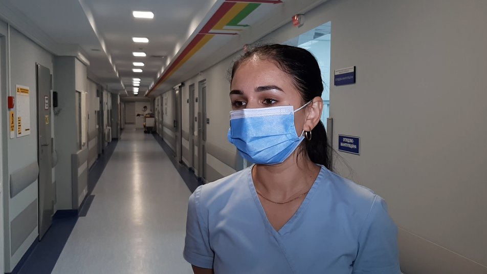 Потерпіла у важкому стані — зазначила лікарка.