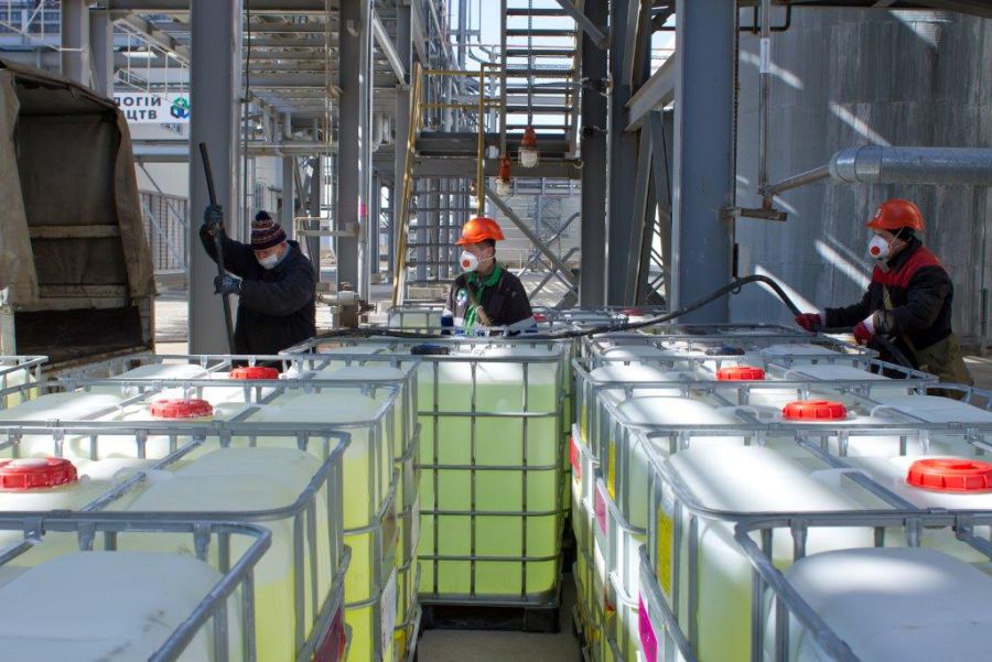 У жодній із ємностей чи трубопроводі сьогодні хлор відсутній і його зберігання на території підприємства не передбачено