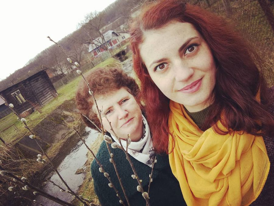 Соломія Кирилович із мамою Лесею