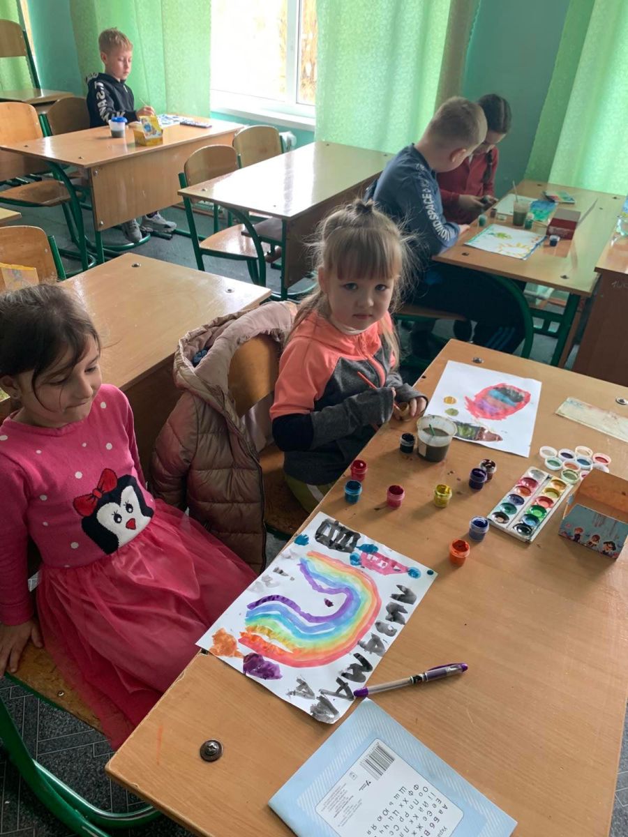 У Калуші діти-переселенці малювали свої мрії 