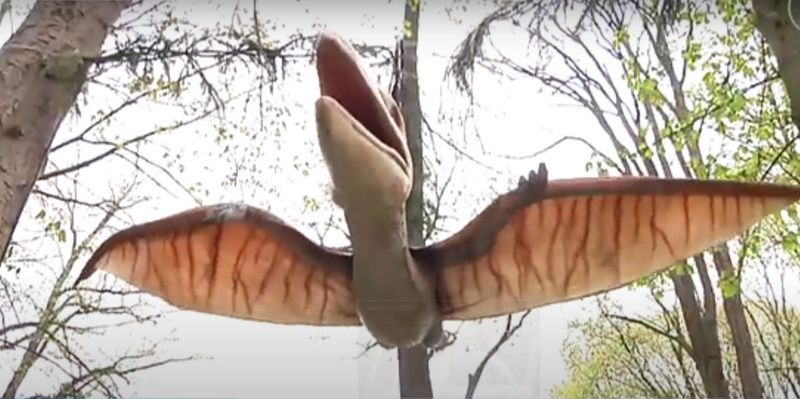 У парку близько 20 скульптур доісторичних істот.