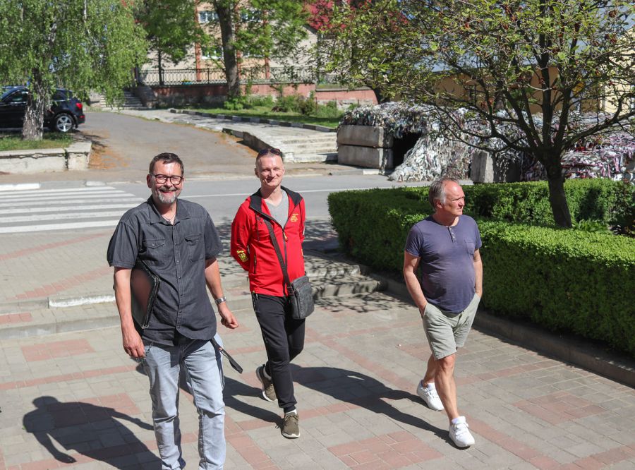 Австрієць приїхав у Калуш завдяки Мирославу Левицькому, музиканту, засновнику гурту "Брати Блюзу"