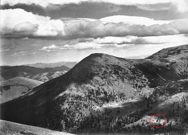 Червоним колом виділено місце розташування «олєйкі» під Гомулом