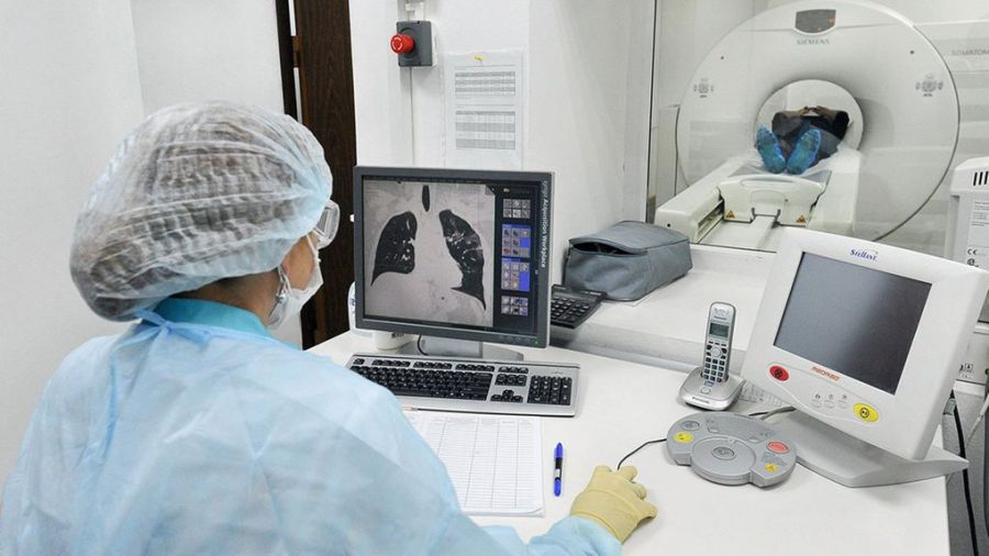 Ілюстроване фото. Придбаний комп’ютерний томограф — сучасний, 160-зрізовий, японського виробника CANON