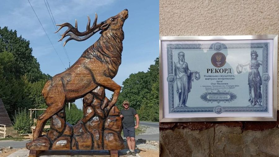 Над виготовленням скульптури майстер працював шість днів