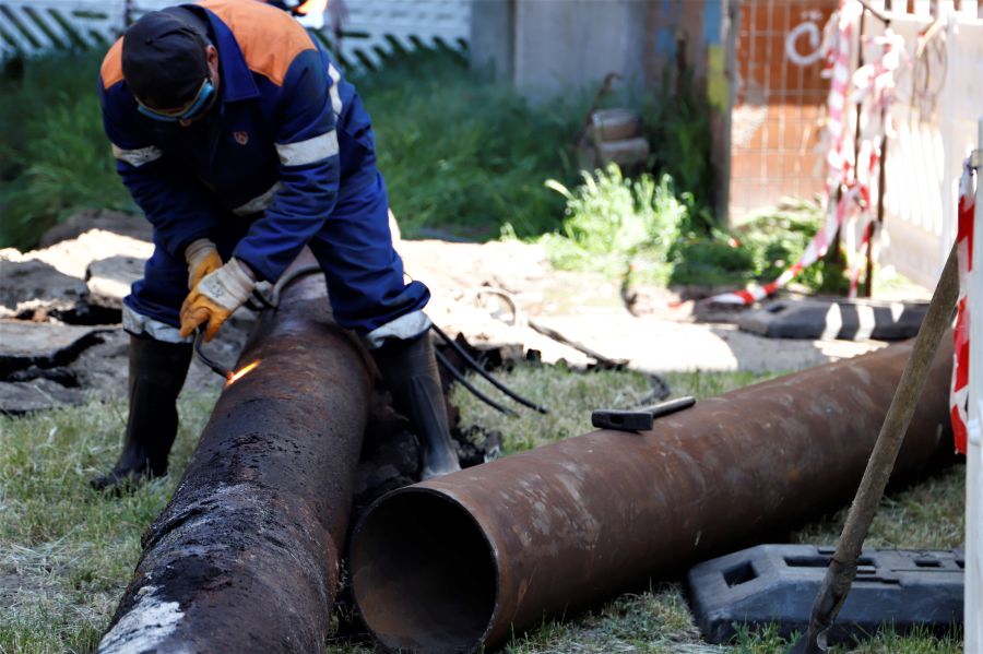 Ілюстроване фото. 4 жовтня у Калуші провели гідравлічне випробування мереж від Калуської ТЕЦ