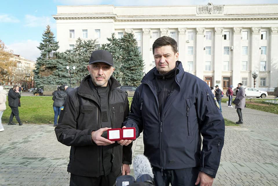 Памʼятну медаль представили у звільненому Херсоні