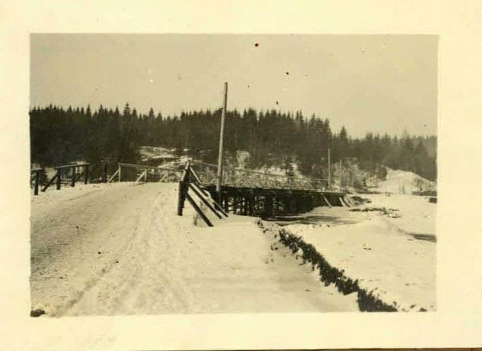 Міст через річку Лукву в Грабівці. Фото 1914-1918 років