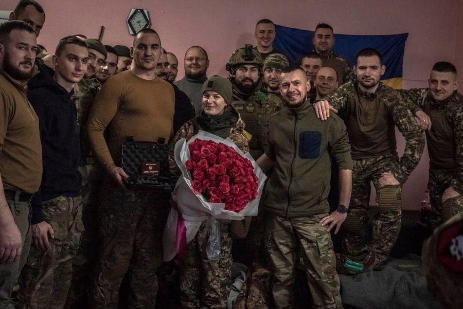 Оксана Рубаняк відзначила день народження в колі бійців-кулеметників