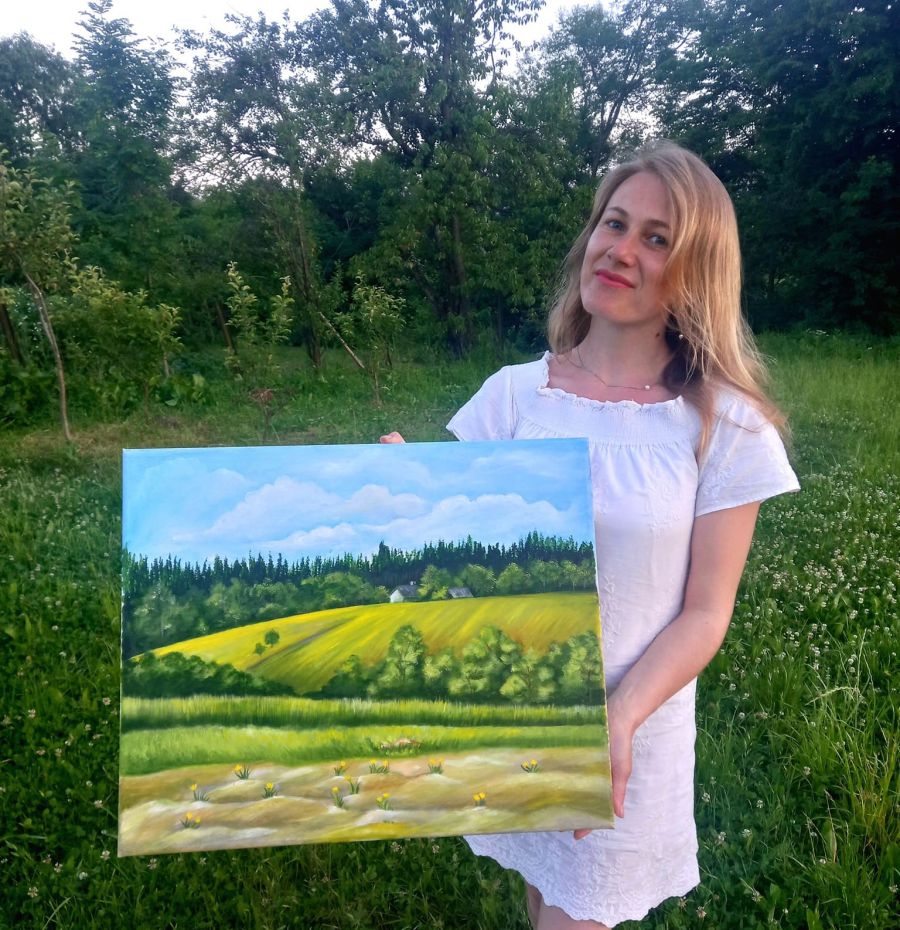 Художниця пропонує відвідувачам виставки побачити природу своєї малої батьківщини