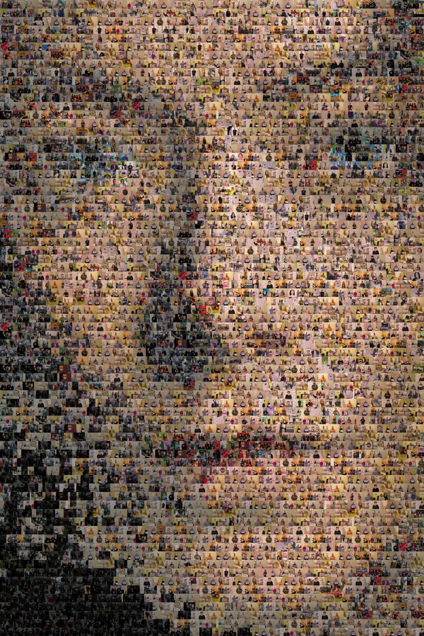 Портрет створений з фото людей, які борються з ВІЛ-інфекцією