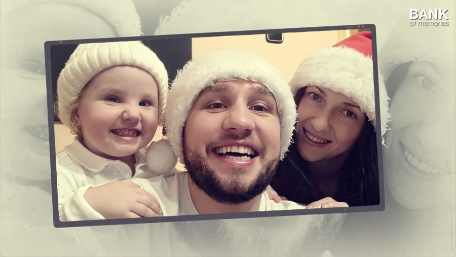 В 2018 році народилась донечка Алінка, яку Іван просто обожнював. Фото: Скрін з відео "Спогади України"