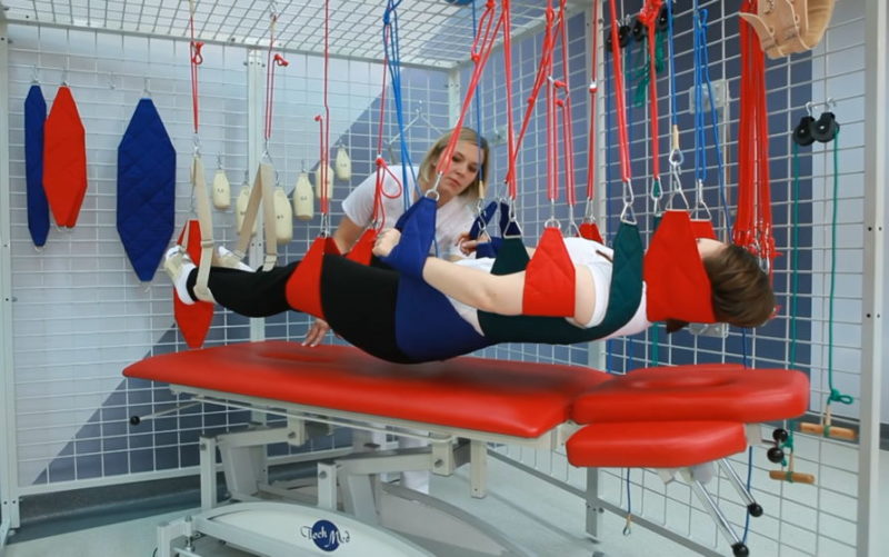 Ілюстроване фото. Кабіна для підвісної терапії призначена для проведення кінезітерапії.