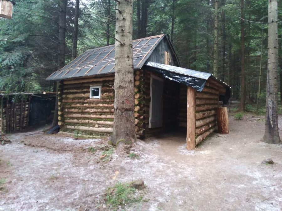 Підпалили хатину в ночі.