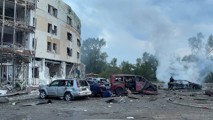 Готель був базою ООН для роботи з евакуації цивільних мешканців із комбінату "Азовсталь"