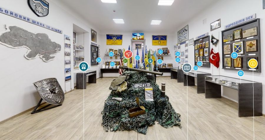 У музеї можна побачити результат героїчної служби бійців 10-ої окремої гірсько-штурмової бригади "Едельвейс".