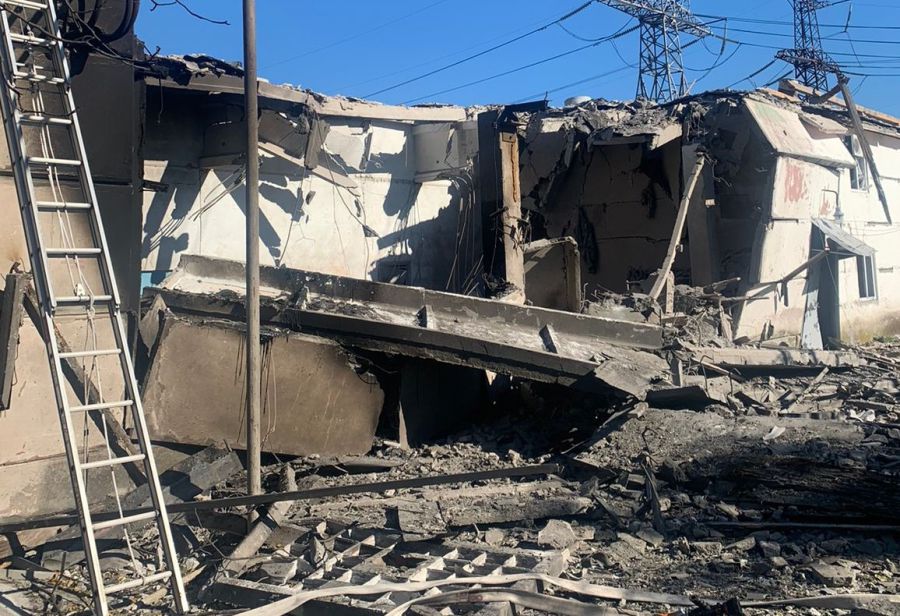 Так виглядала Бурштинська ТЕС після одного з ракетних ударів