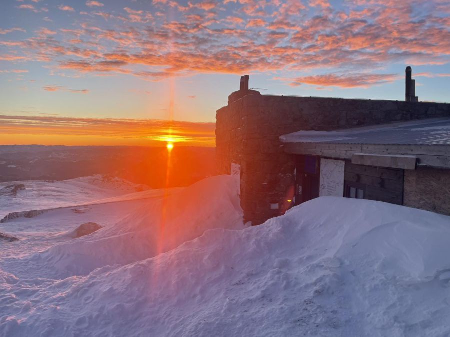 Сьогодні вранці на горі Піп Іван Чорногірський було -10° С. Фото: Чорногірський гірський пошуково-рятувальний пост