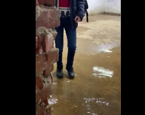 Укриття у Калуському ліцеї №4. Фото: скрін із відео