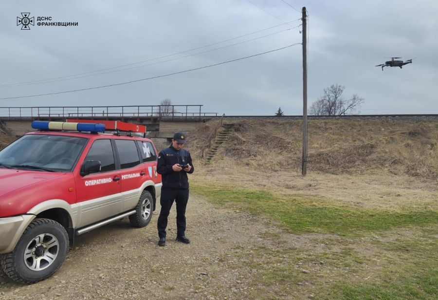 Пожежі виявляють і фікусують за допомогою дрона