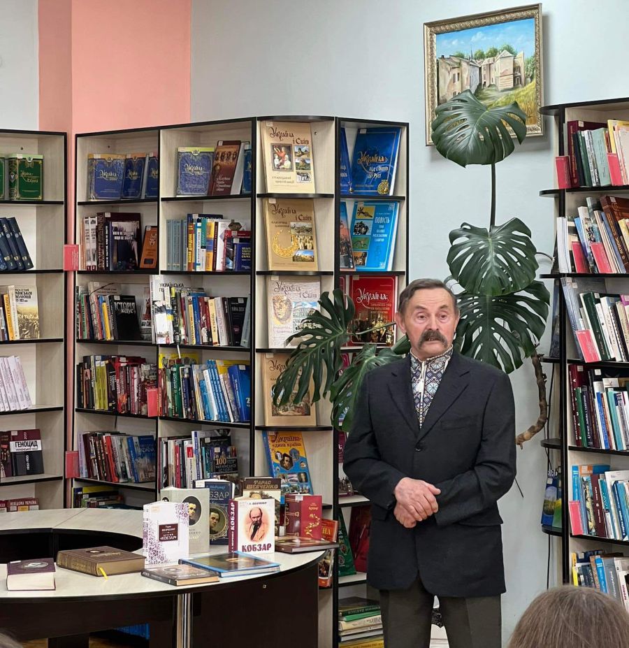 Участь у Шевченківських читаннях взяв калушанин Богдан Библів, знавець творчості Кобзаря