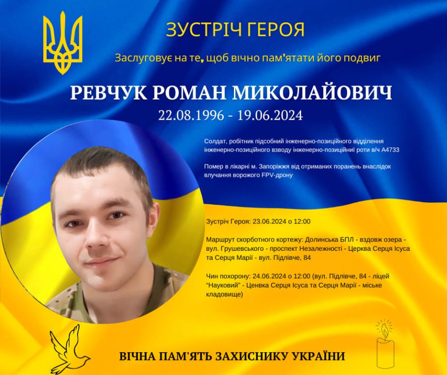 Вічна пам'ять і шана Герою!