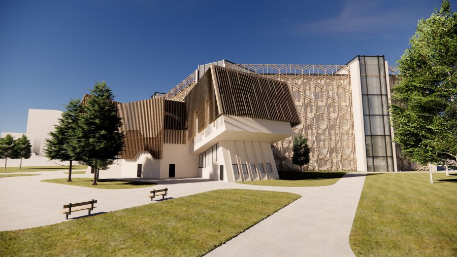 Так може виглядати зруйнований корпус технічного університету в Івано-Франківську