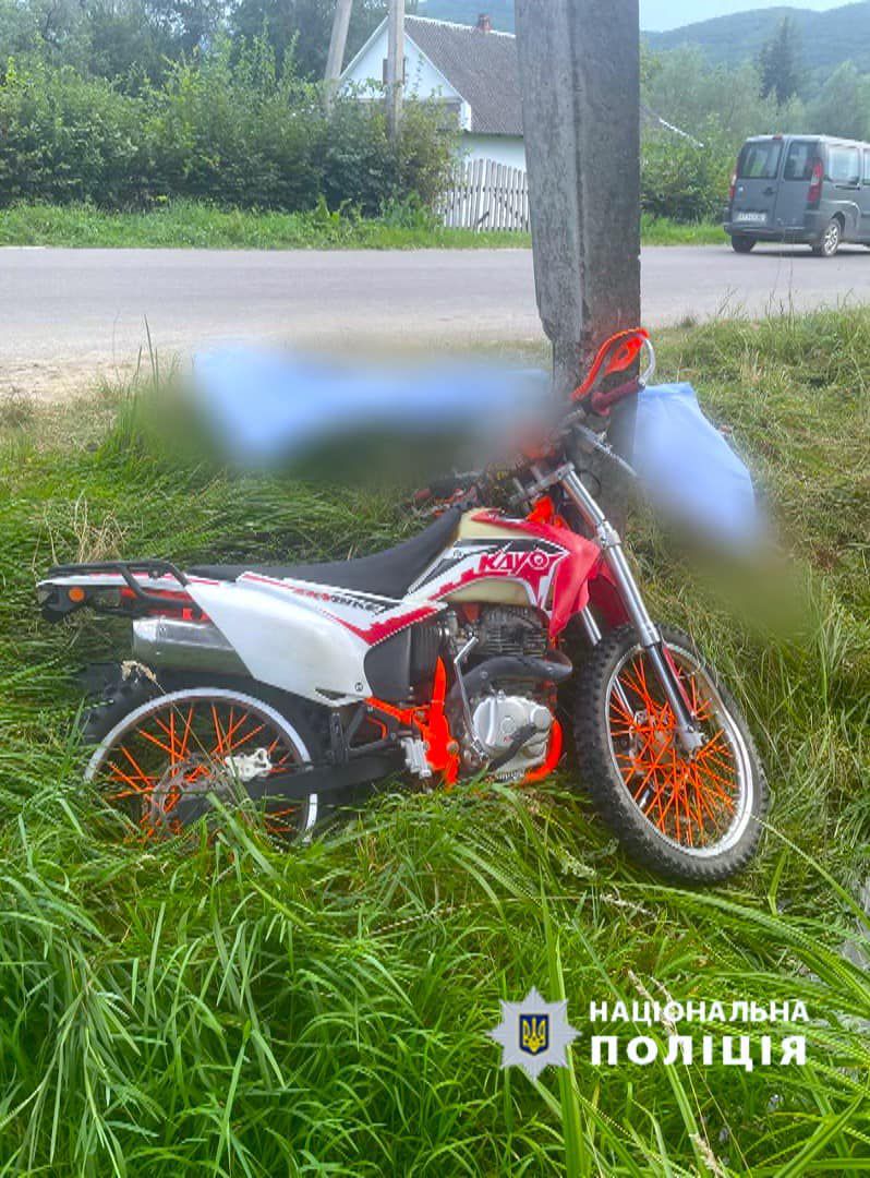 Мотоцикліст від отриманих травм загинув на місці