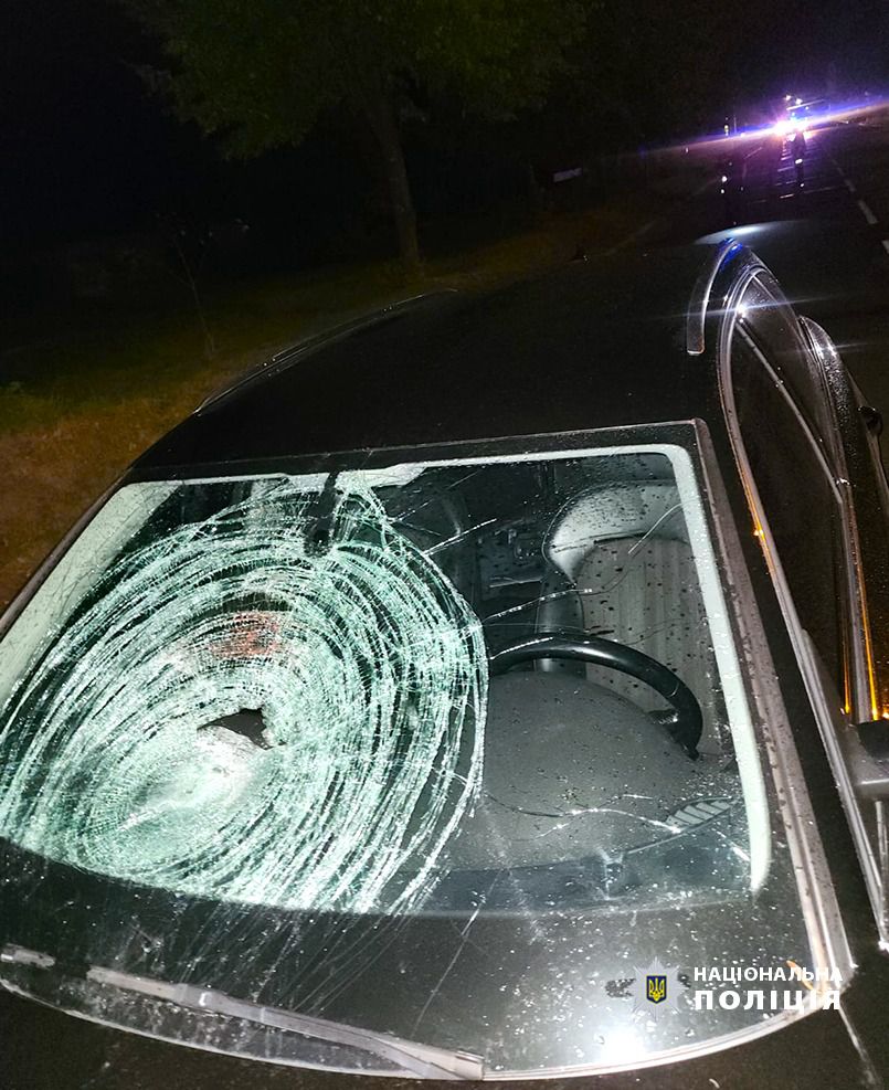 Керманич передньою частиною автомобіля вчинив наїзд на пішохода