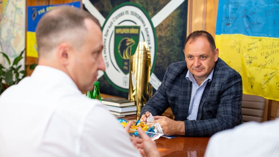 Під час зустрічі Тараса Кременя та Руслана Марцінківа в Івано-Франківську. Фото: Руслан Марцінків/Facebook